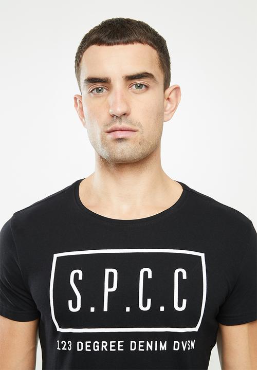 S.P.C.C - Abram straight hem tee - black