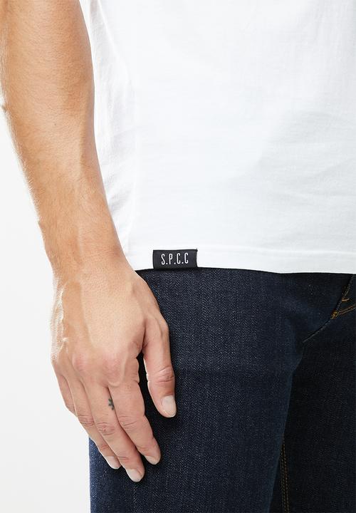 S.P.C.C - Abram straight hem tee - white