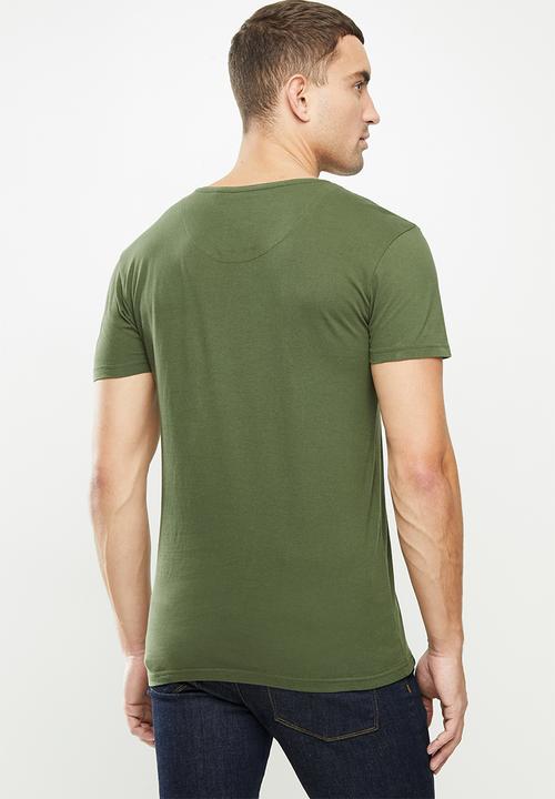 S.P.C.C - Abram straight hem tee - green