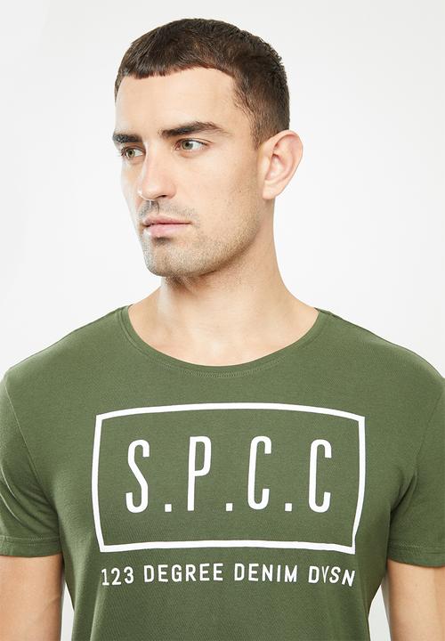 S.P.C.C - Abram straight hem tee - green
