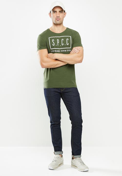 S.P.C.C - Abram straight hem tee - green
