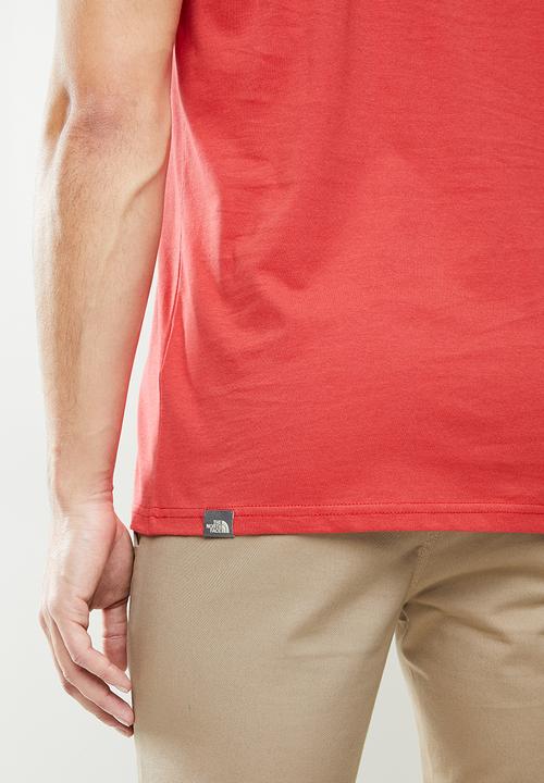 The North Face - Short sleeve rust 2 tee - red