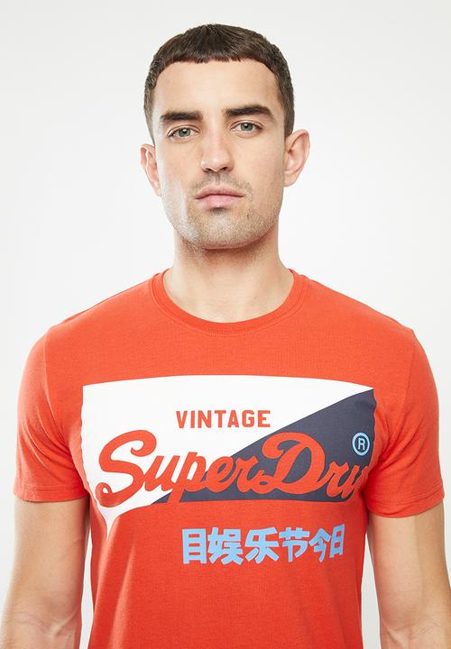 Superdry. - Vl o primary tee - orange