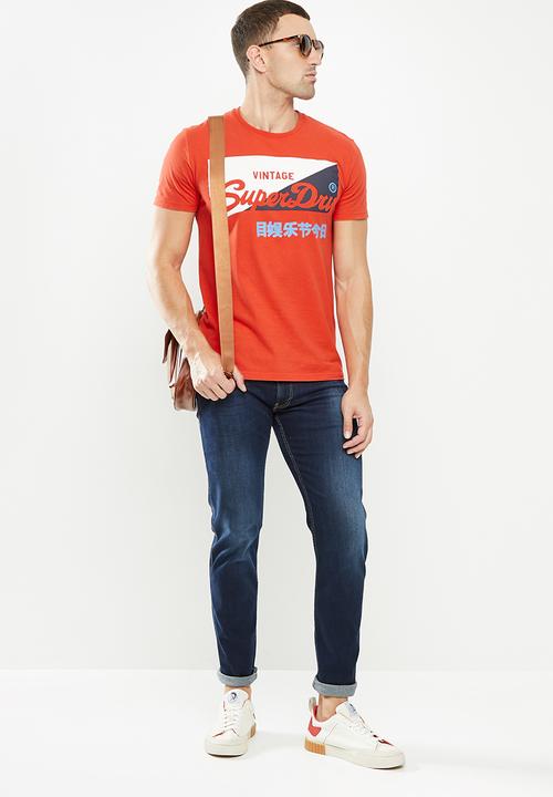 Superdry. - Vl o primary tee - orange