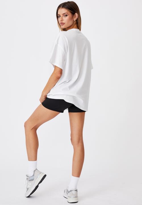 Factorie - Super relaxed graphic tee - white