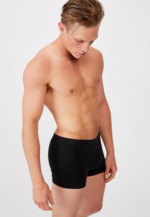 Cotton On - Mens seamless trunks - black