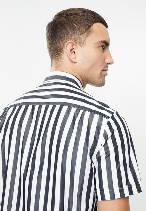 MANGO - Traca shirt - navy & white 