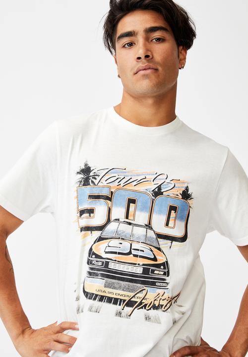Cotton On - Tbar moto T-shirt - white