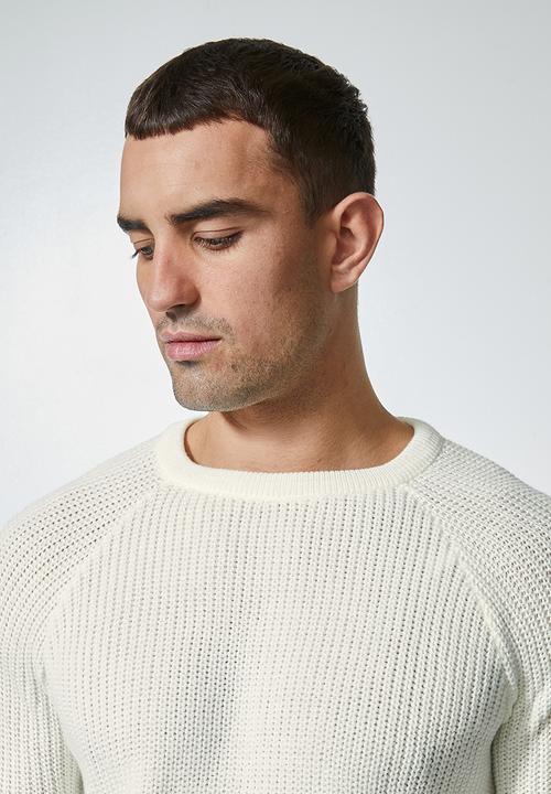 Superbalist - Raglan textured knit - white