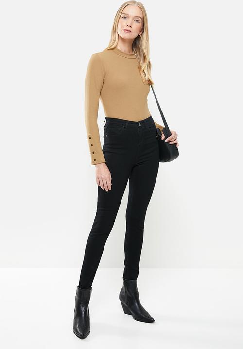 STYLE REPUBLIC - Long sleeve bodysuit - stone