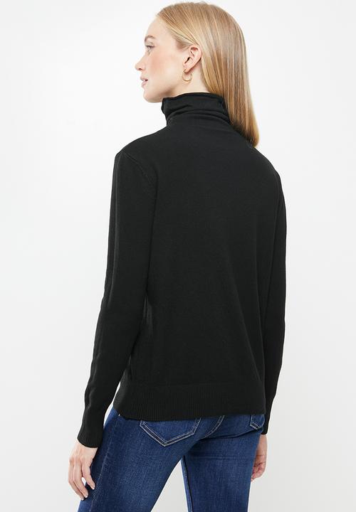 STYLE REPUBLIC - Turtleneck long sleeve jersey - black