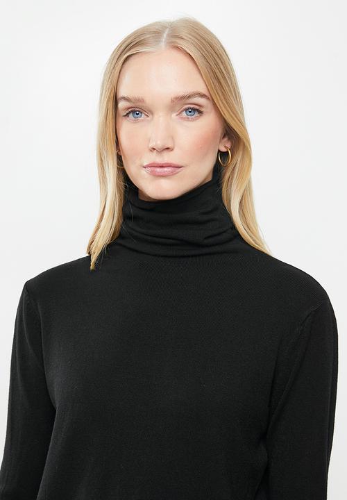 STYLE REPUBLIC - Turtleneck long sleeve jersey - black