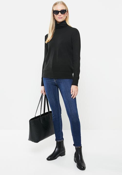 STYLE REPUBLIC - Turtleneck long sleeve jersey - black