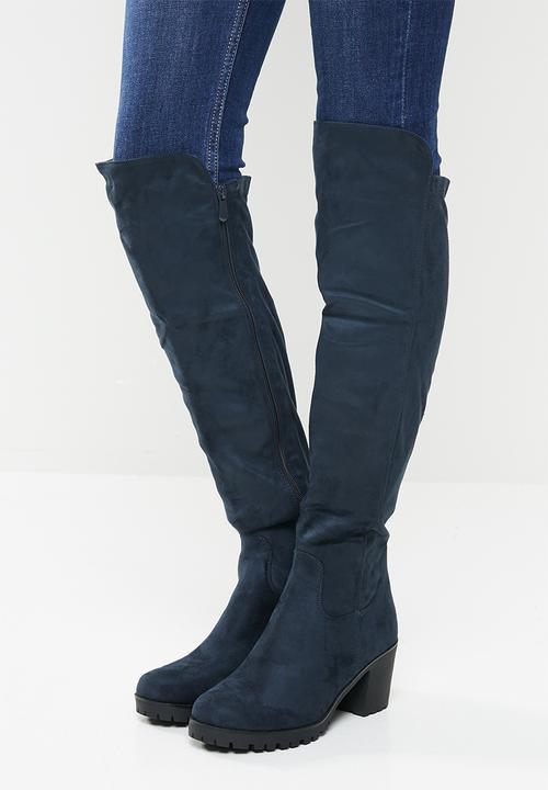 Butterfly Feet - Noel over the knee boot - navy