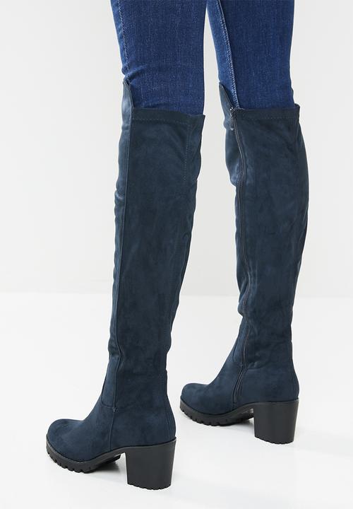 Butterfly Feet - Noel over the knee boot - navy