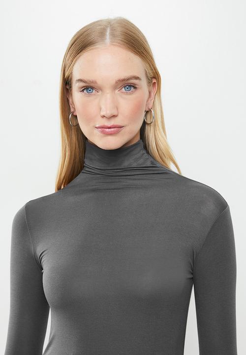 STYLE REPUBLIC - Long sleeve knit top - slate grey