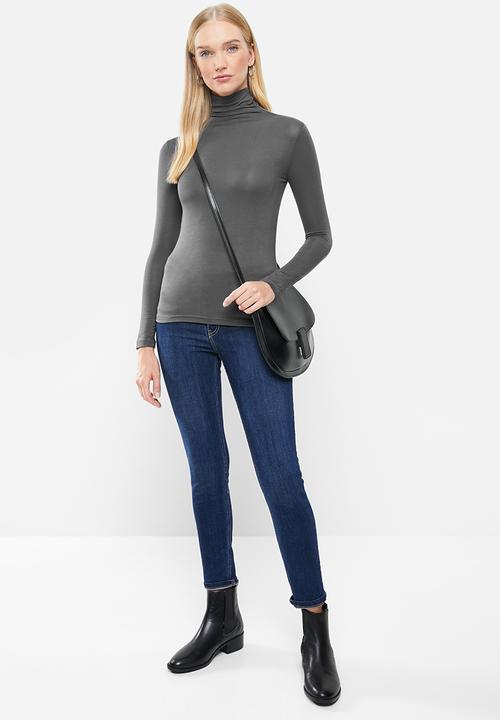 STYLE REPUBLIC - Long sleeve knit top - slate grey