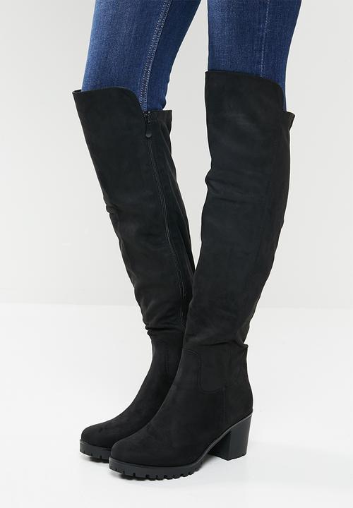 Butterfly Feet - Noel over the knee boot - black