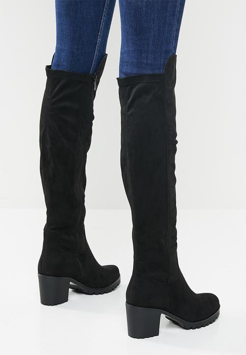 Butterfly Feet - Noel over the knee boot - black