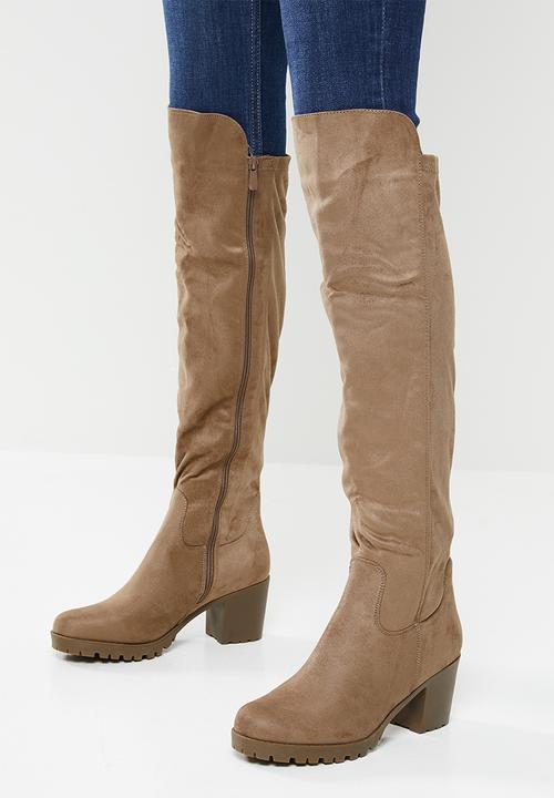 Butterfly Feet - Noel over the knee boot - taupe