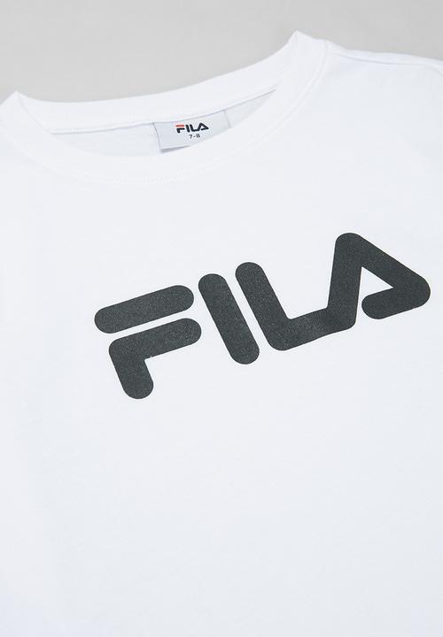 FILA - Mono deckle long sleeve tee - white