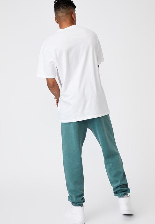 Factorie - Relaxed trackpant - washed pine teal