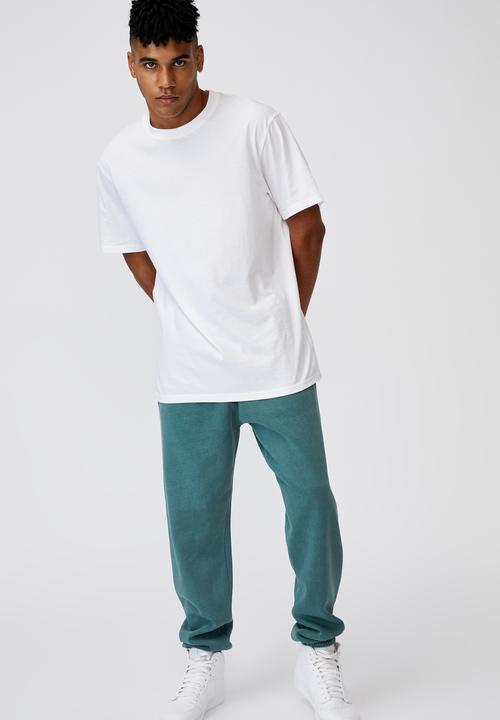 Factorie - Relaxed trackpant - washed pine teal