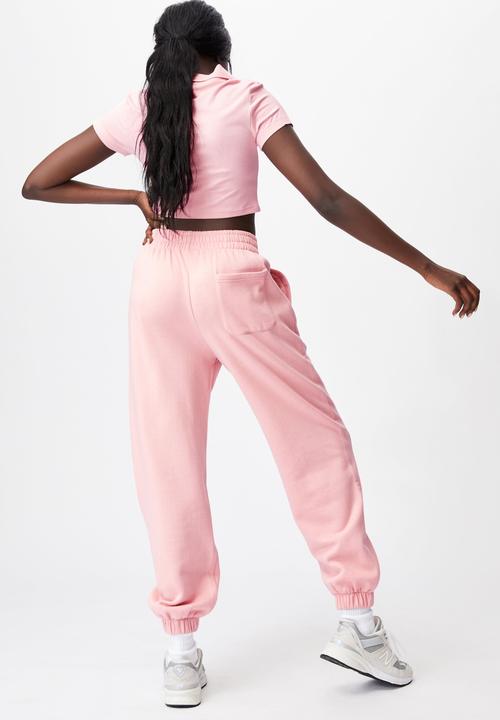 Factorie - Rib polo top - pink