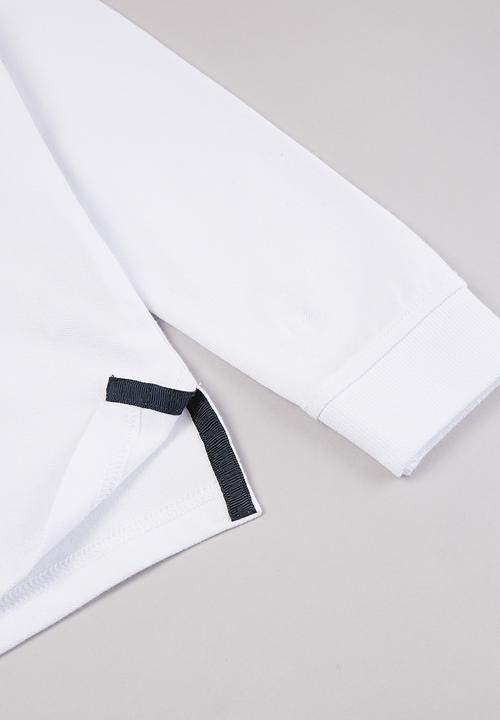 POLO - Boys robert long sleeve golfer - white
