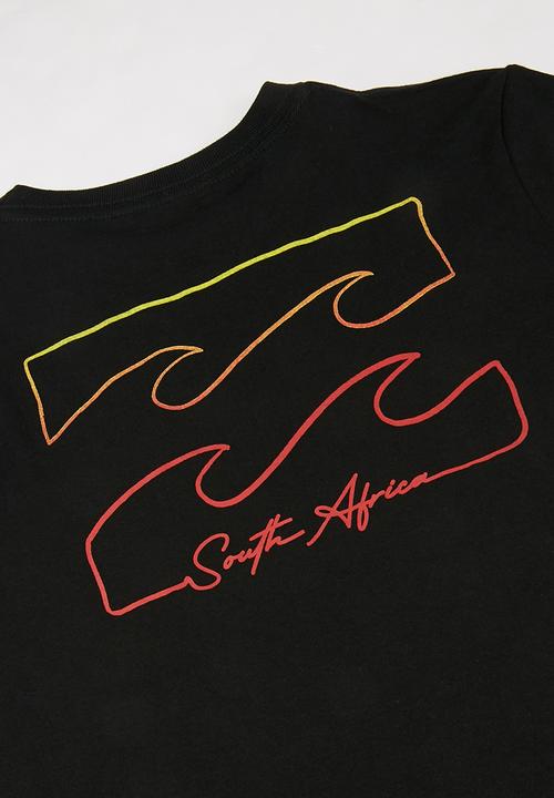 Billabong  - Boys logo lines south africa tee - black