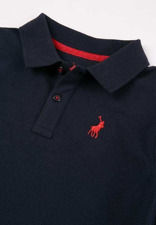 POLO - Boys robert long sleeve golfer - navy