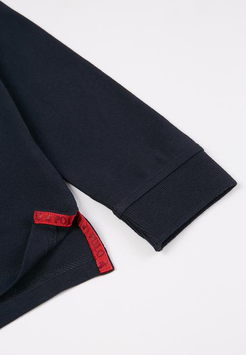 POLO - Boys robert long sleeve golfer - navy