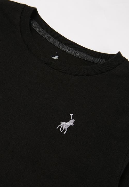 POLO - Boys ashton long sleeve tee - black