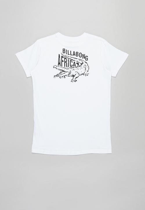 Billabong  - Boys croc Africa tee - white