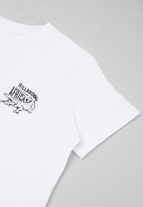 Billabong  - Boys croc Africa tee - white