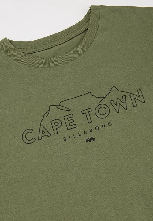 Billabong  - Boys outlined cape town tee - khaki