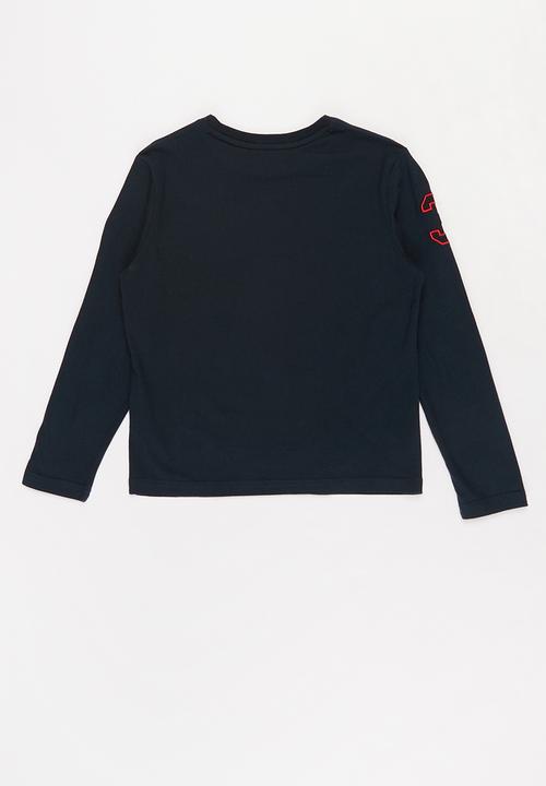 POLO - Boys ashton long sleeve tee - navy