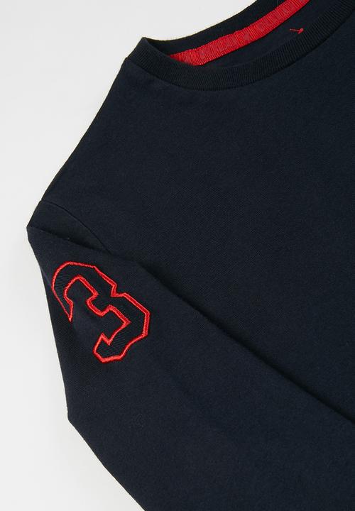 POLO - Boys ashton long sleeve tee - navy