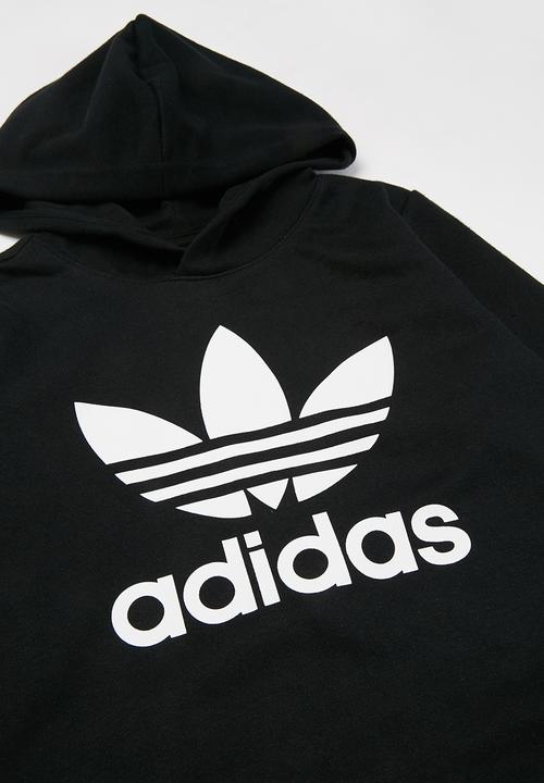 adidas Originals - Trefoil hoodie - black & white