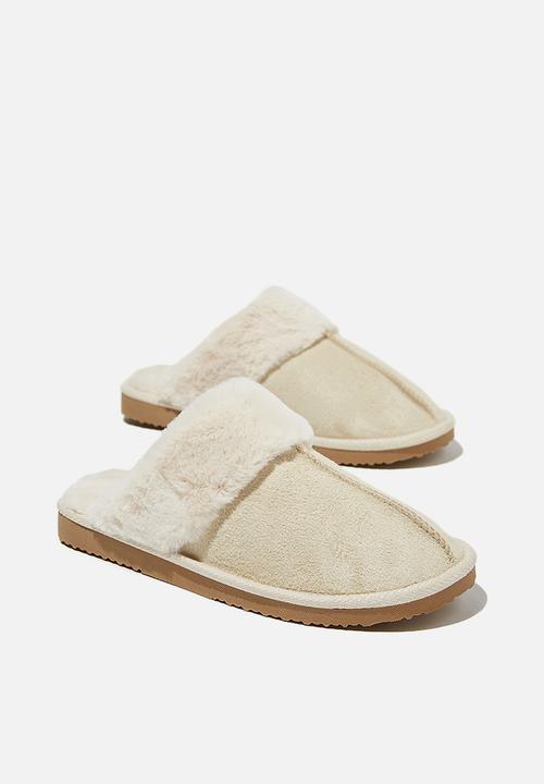 Cotton On - Cosy scuff slipper - stone