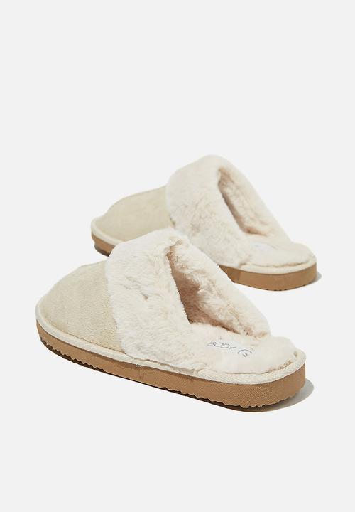 Cotton On - Cosy scuff slipper - stone