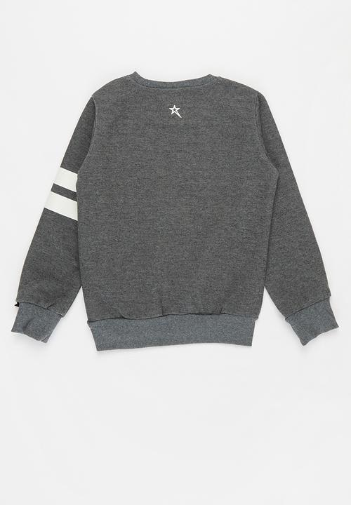 SOVIET - Vista crew neck sweat top - grey