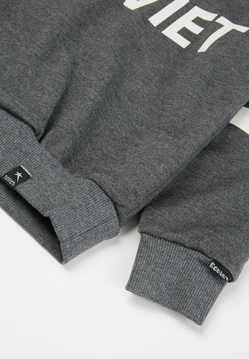 SOVIET - Vista crew neck sweat top - grey