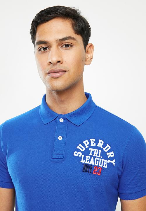 Superdry. - Superstate polo - blue 
