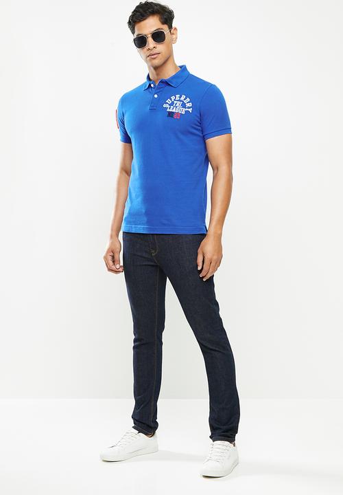 Superdry. - Superstate polo - blue 