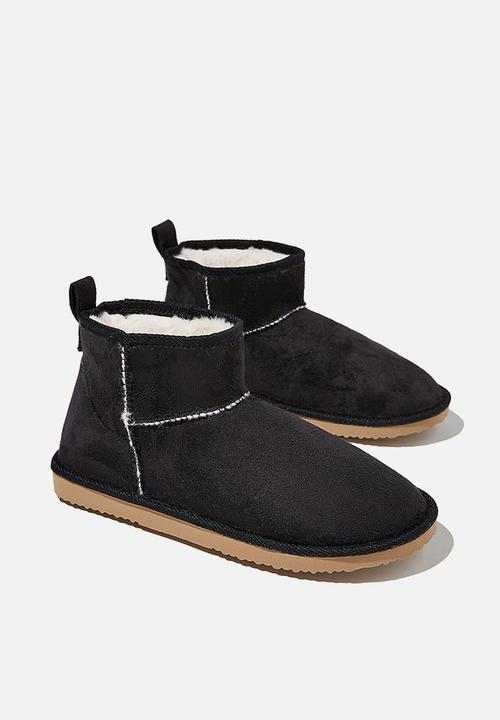 Cotton On - Body super cropped home boot - black DNU