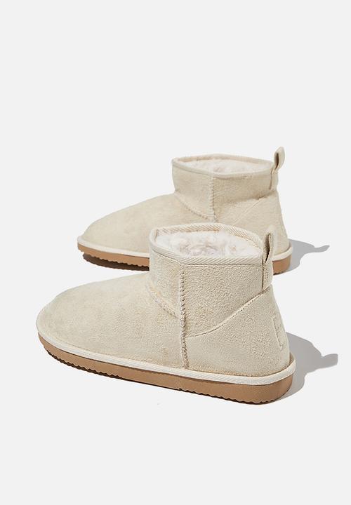 Cotton On - Body super cropped home boot - stone