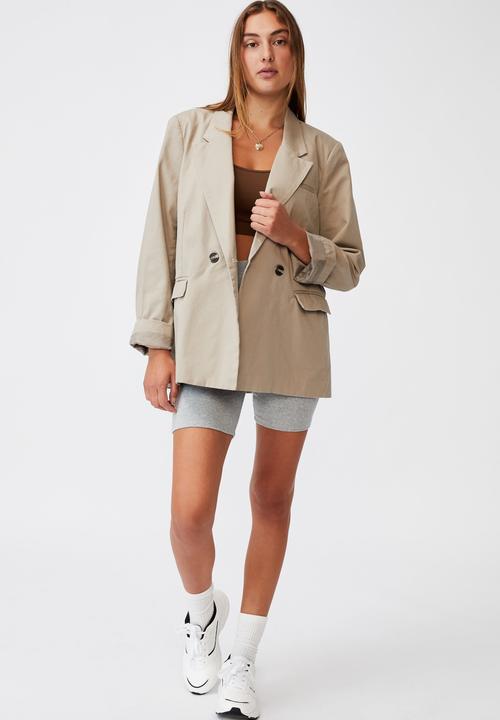 Cotton On - The oversized blazer - washed taupe