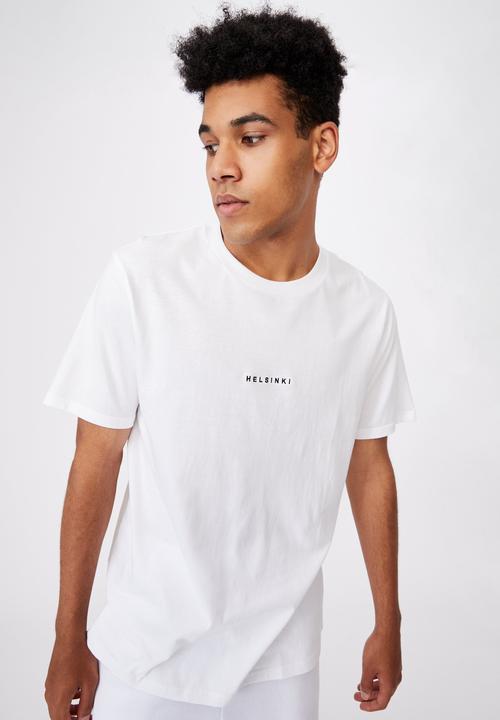 Factorie - Regular graphic T-shirt - white
