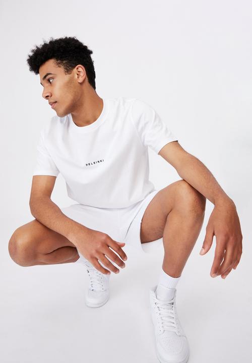 Factorie - Regular graphic T-shirt - white